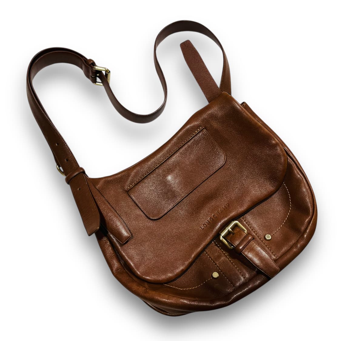 롱샴 OG Balzane 브라운 레더 크로스바디 백 상품이미지3