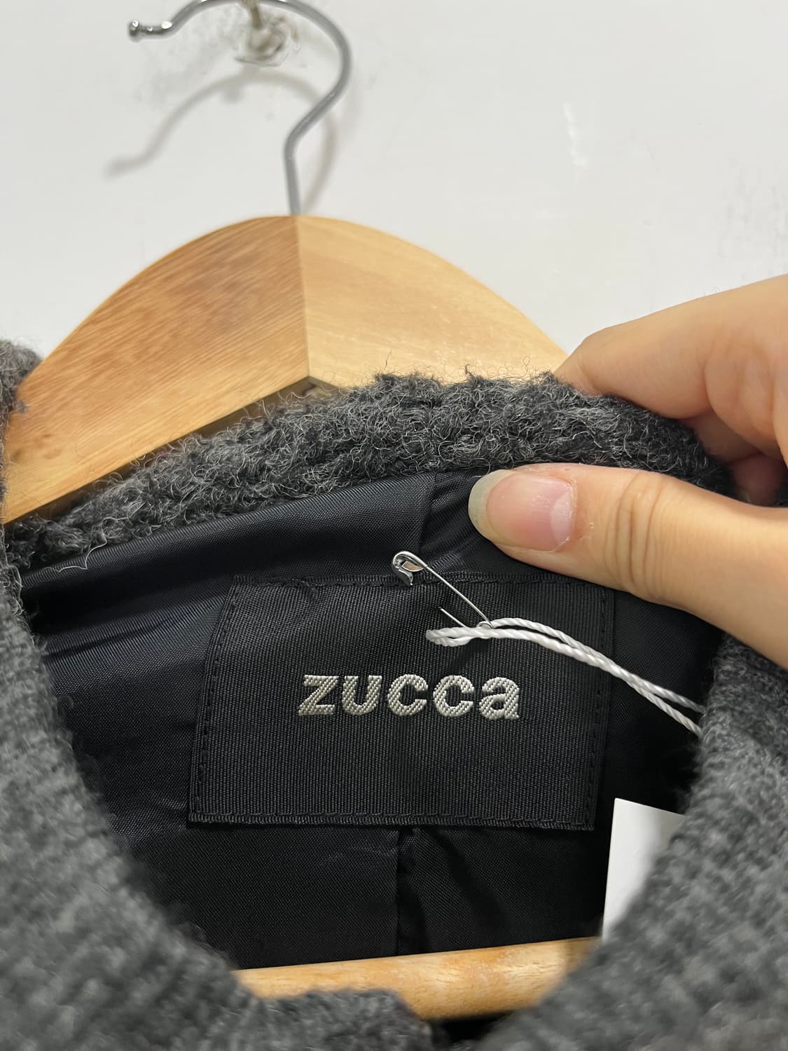 Zucca 후드 부클 니트 자켓 상품이미지10