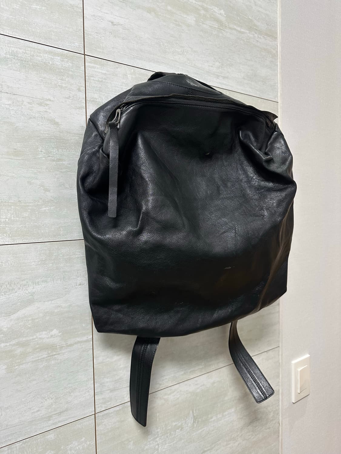 우영미 리얼 레더 백팩 라지 os 상품이미지10