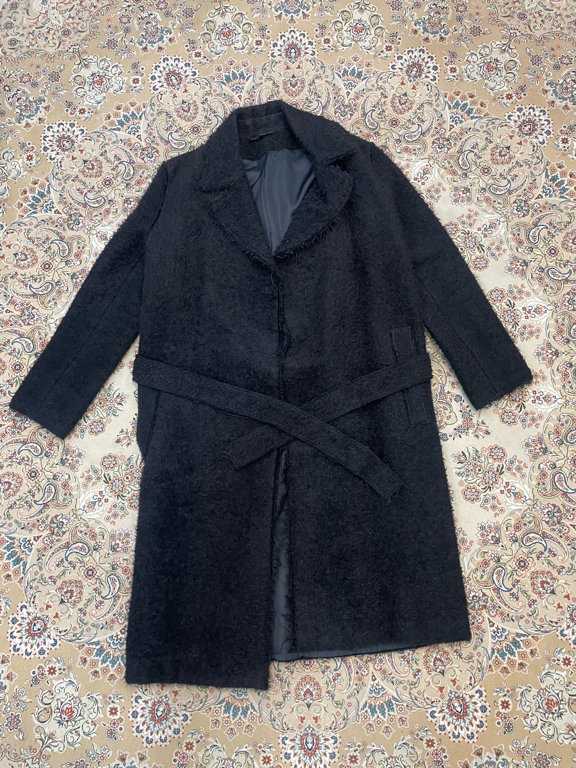 헬무트랭 알파카 울 벨티드 로브코트 M 상품이미지1