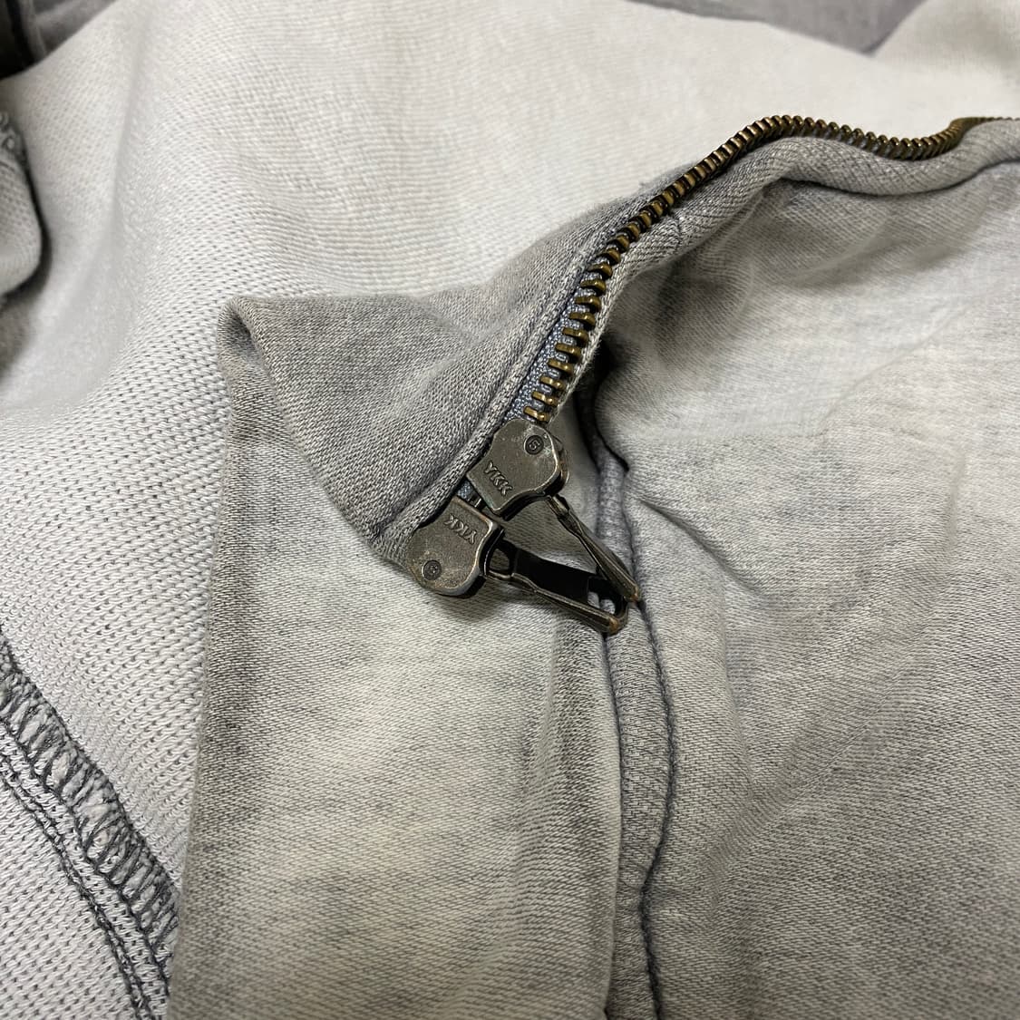 Gray washing 2way hood zip up 상품이미지7