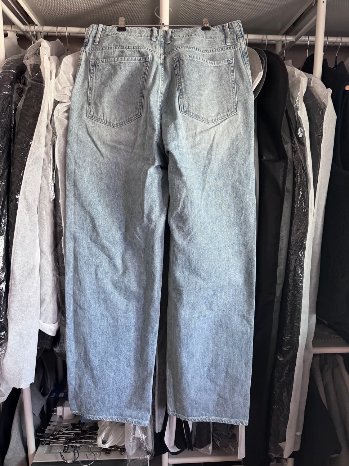 포터리 와이드 데님 라이트블루 1 상품이미지5