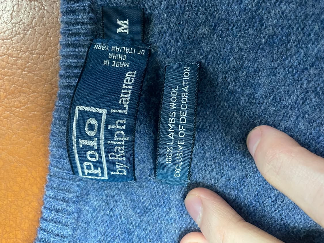 폴로 랄프로렌 울 브이넥 니트 상품이미지3