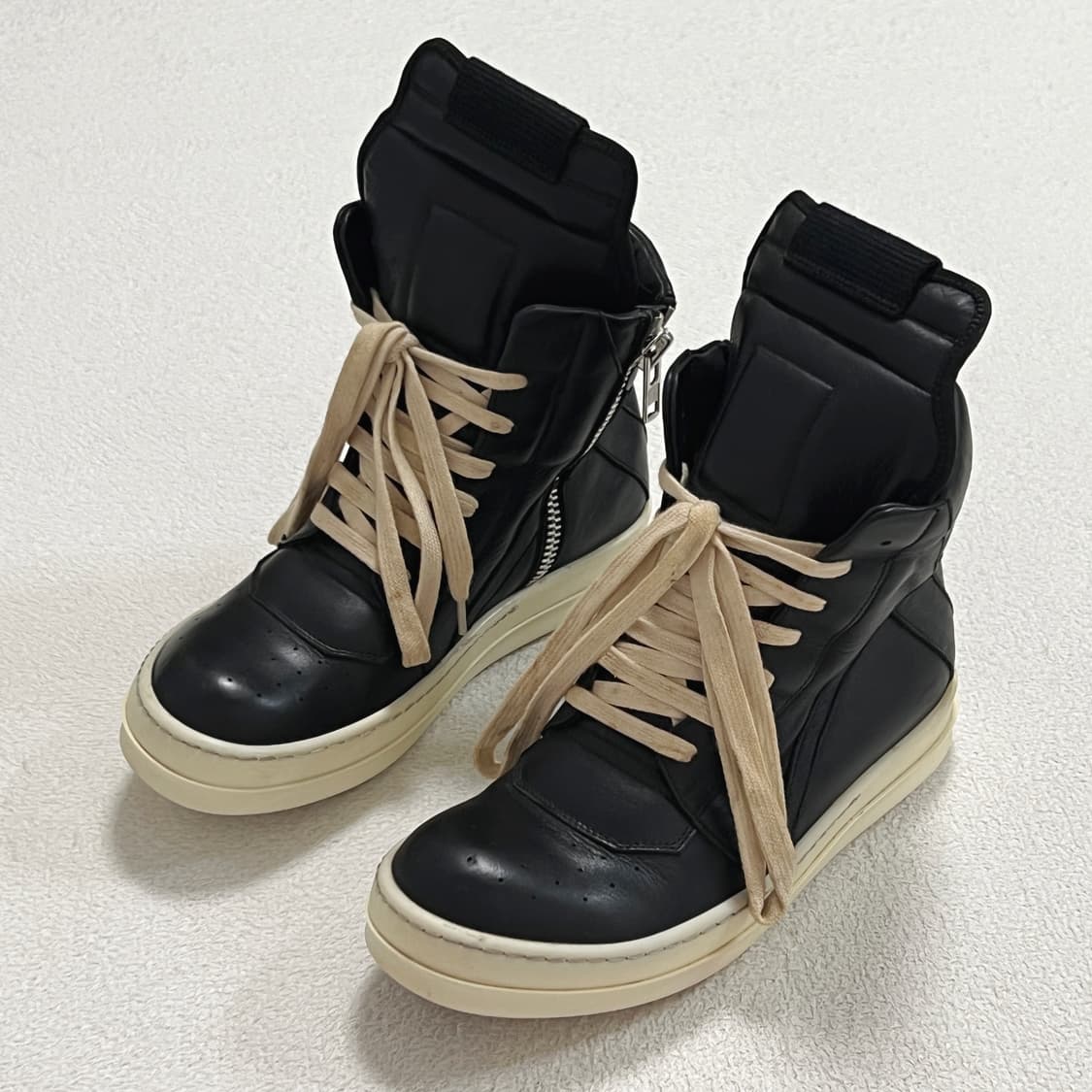 릭오웬스 15SS 지오바스켓 모노크롬 LPO 검검흰 상품이미지2