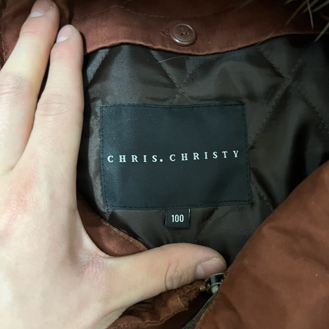 크리스 크리스티 남성 누빔 개파카 야상 점퍼 L/100  상품이미지4
