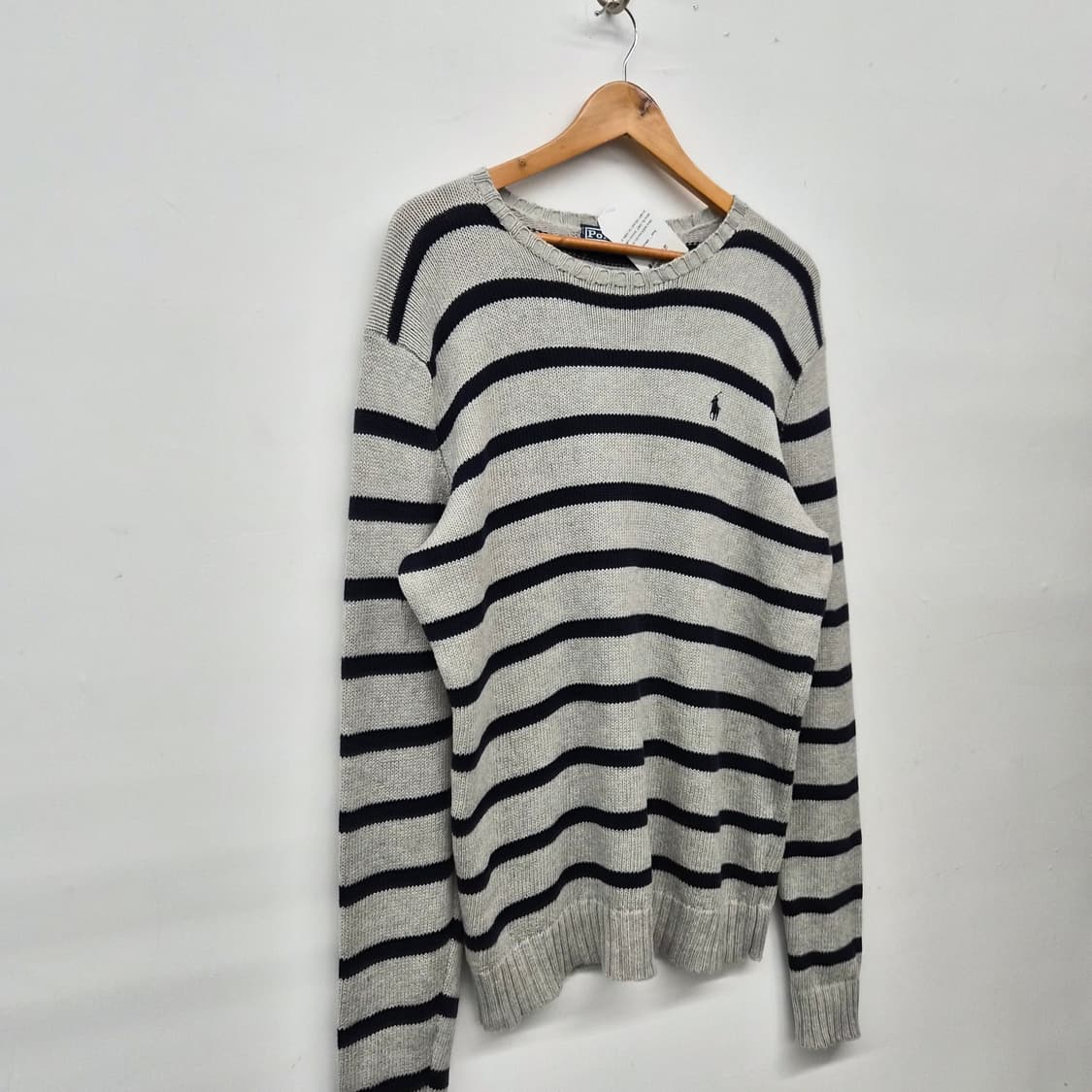 폴로 랄프로렌 스트라이프 긴팔 니트 남녀공용 M 상품이미지2