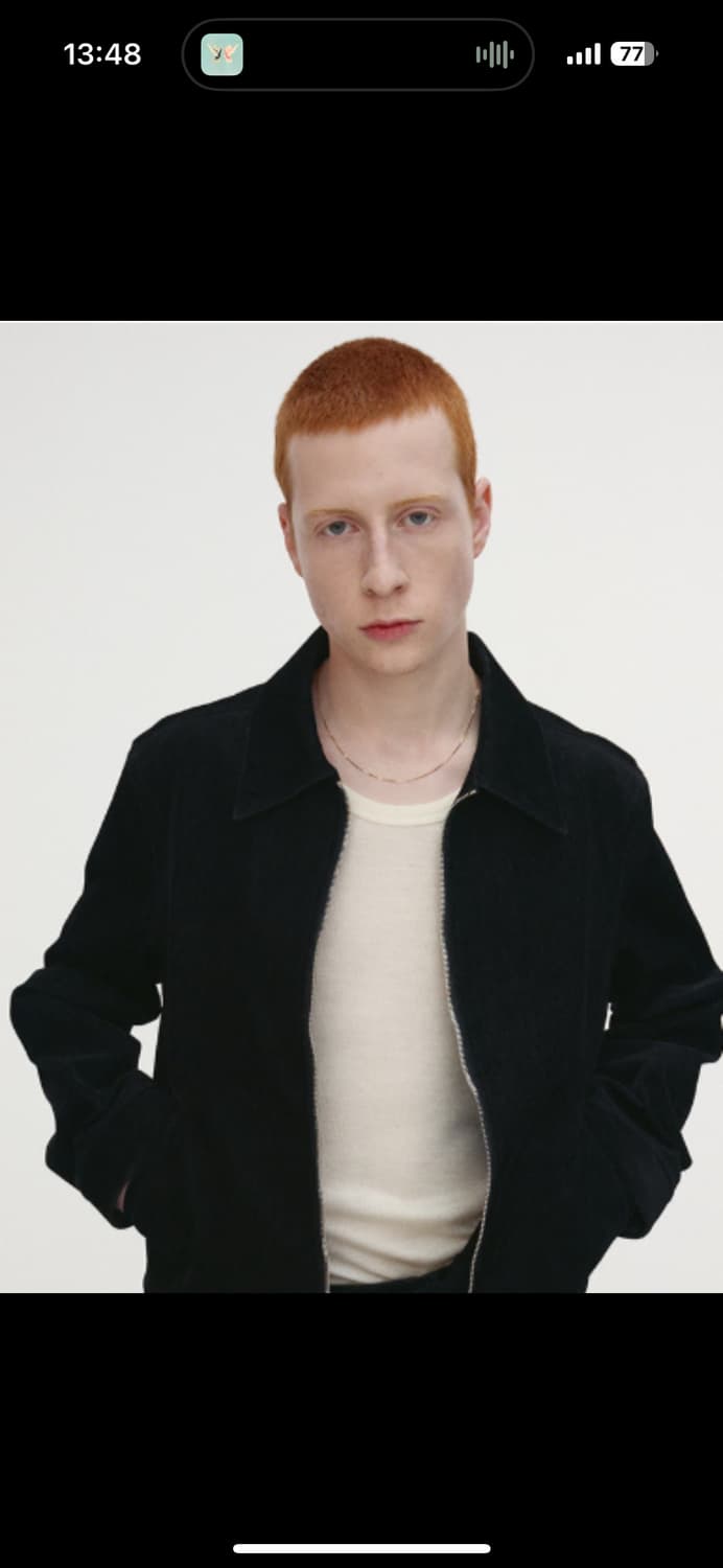 토니웩 벨벳 대님 지퍼 블루종 xl 상품이미지1