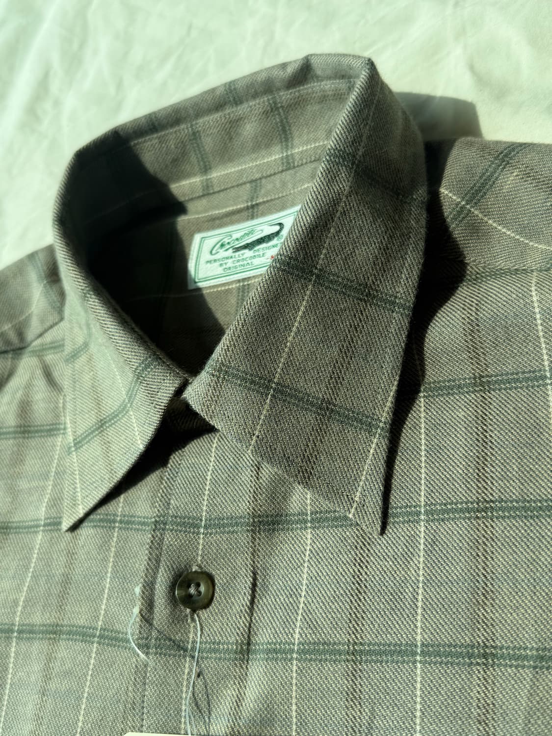 라코스테 베이지 체크 셔츠 상품이미지2