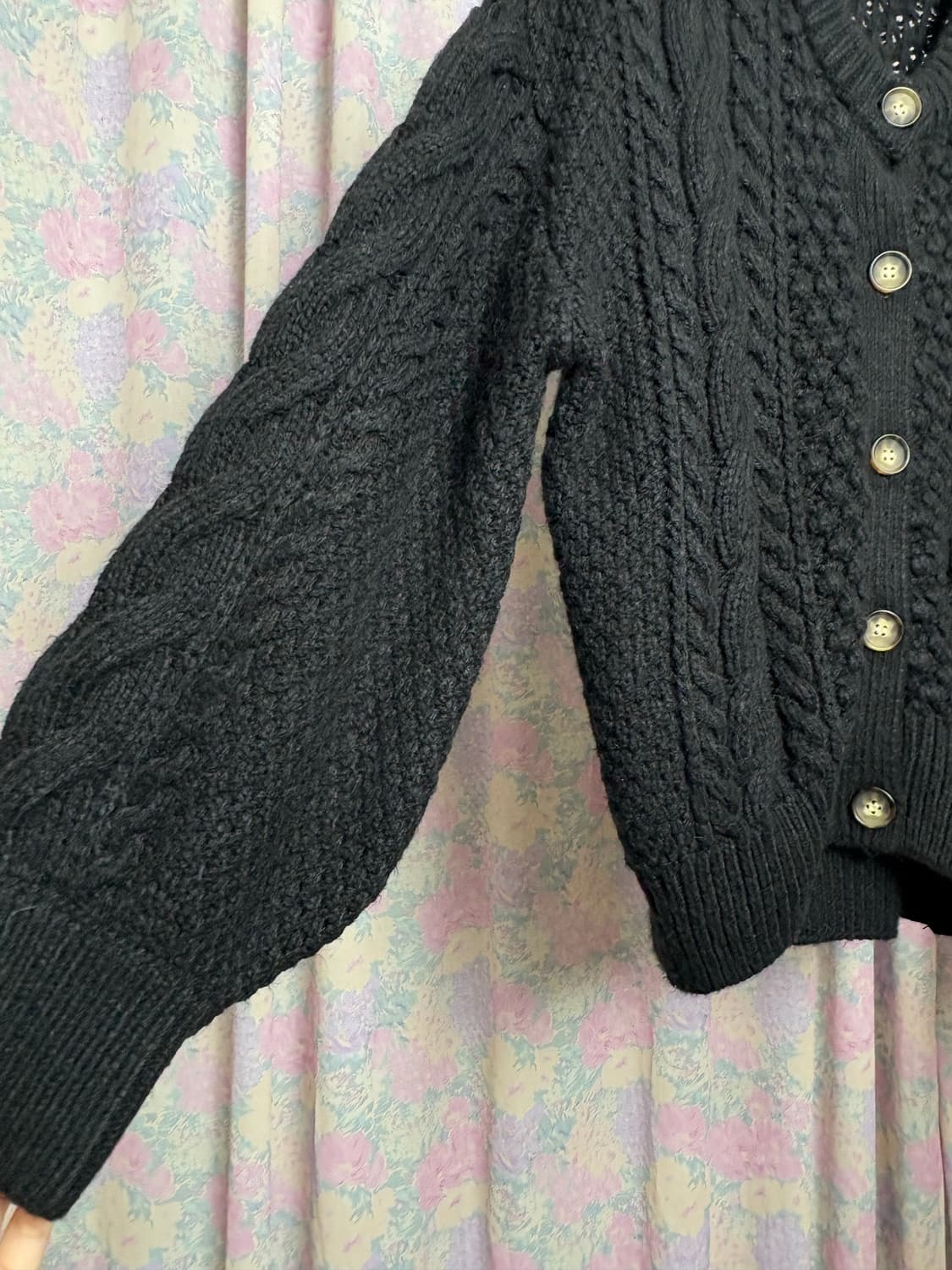 블랙 도톰 가디건 상품이미지8