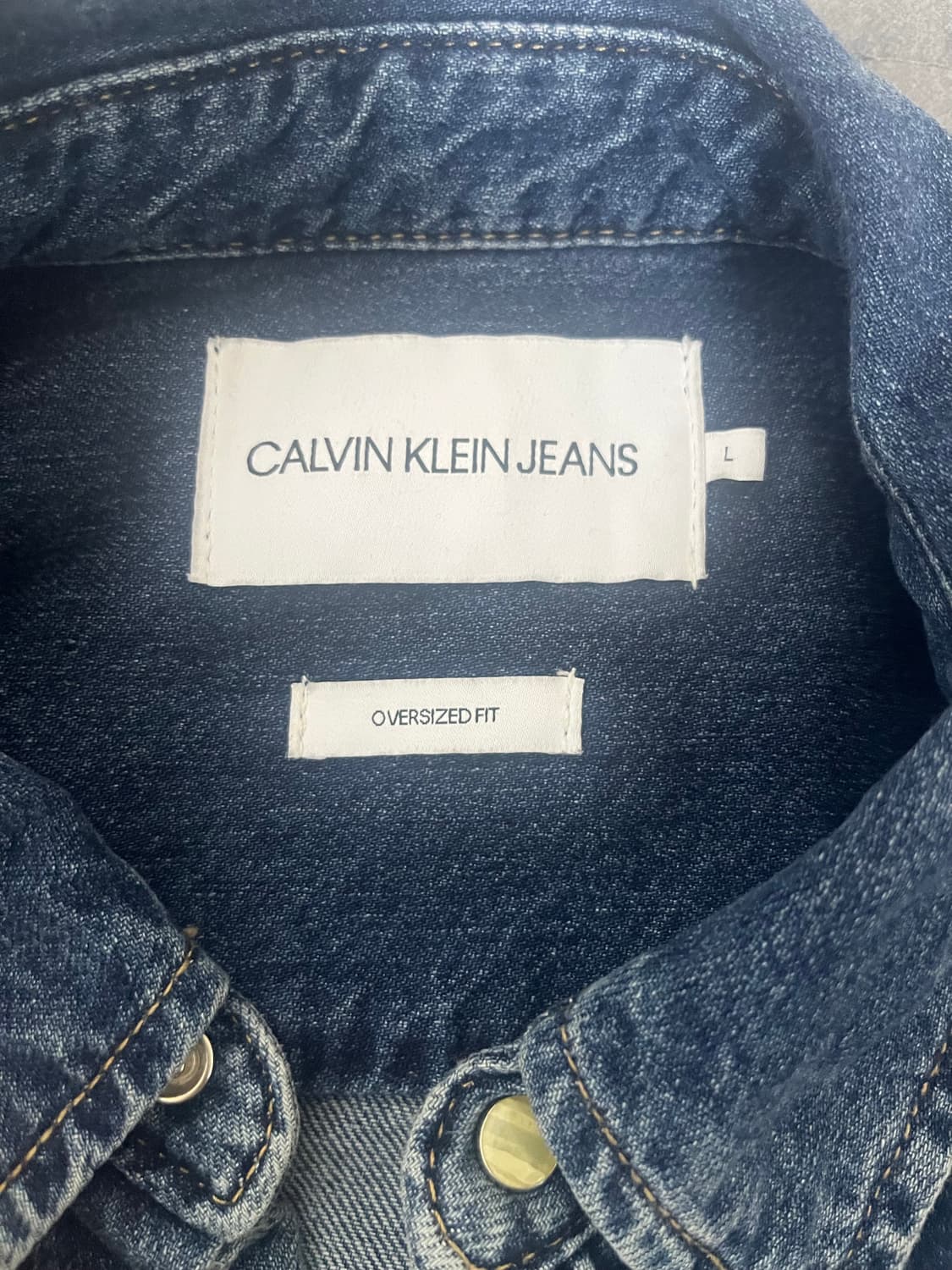 캘빈클라인 정품 데님셔츠 XL 상품이미지2