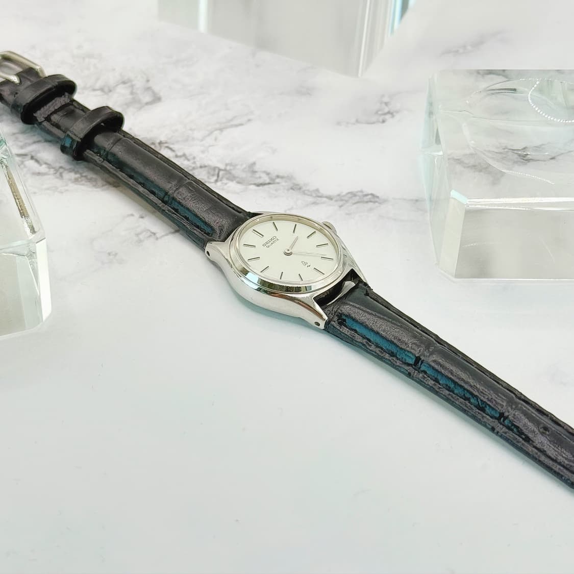 70s80s 빈티지 세이코 미니멀 실버 드레스 워치 상품이미지6