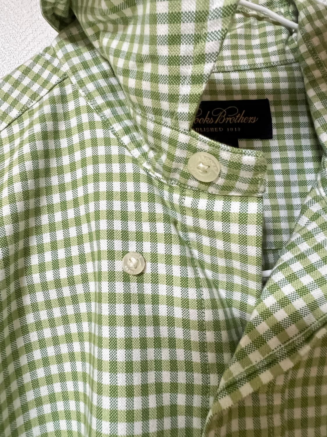 브룩스브라더스 수피마코튼 체크 셔츠 상품이미지4