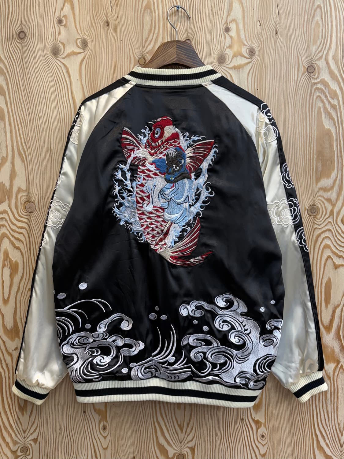 일본판 자수 리버시블 스카쟌 상품이미지1