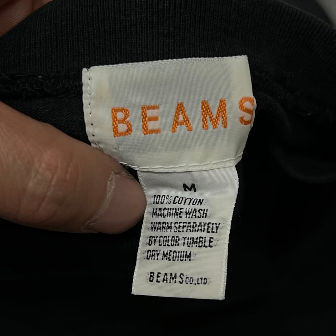  빔즈 사이드 배색 맨투맨 y16310 상품이미지5