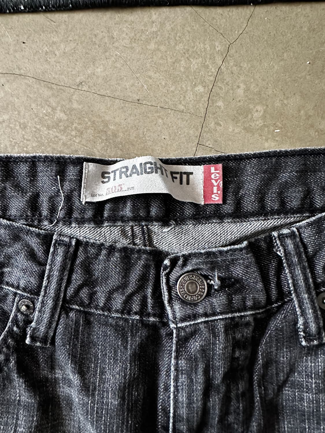 Levis 리바이스 505 스트레이트 흑청 w32 상품이미지4
