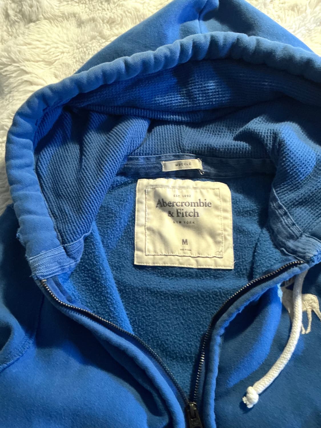 아베크롬비 순록 후드집업 블루 상품이미지2