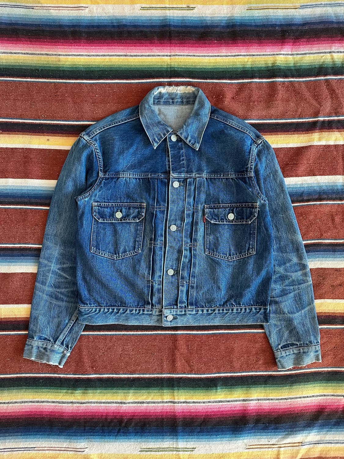 50s USA 빈티지 리바이스 507XX 2세대 오리지널 데님 자켓 상품이미지1