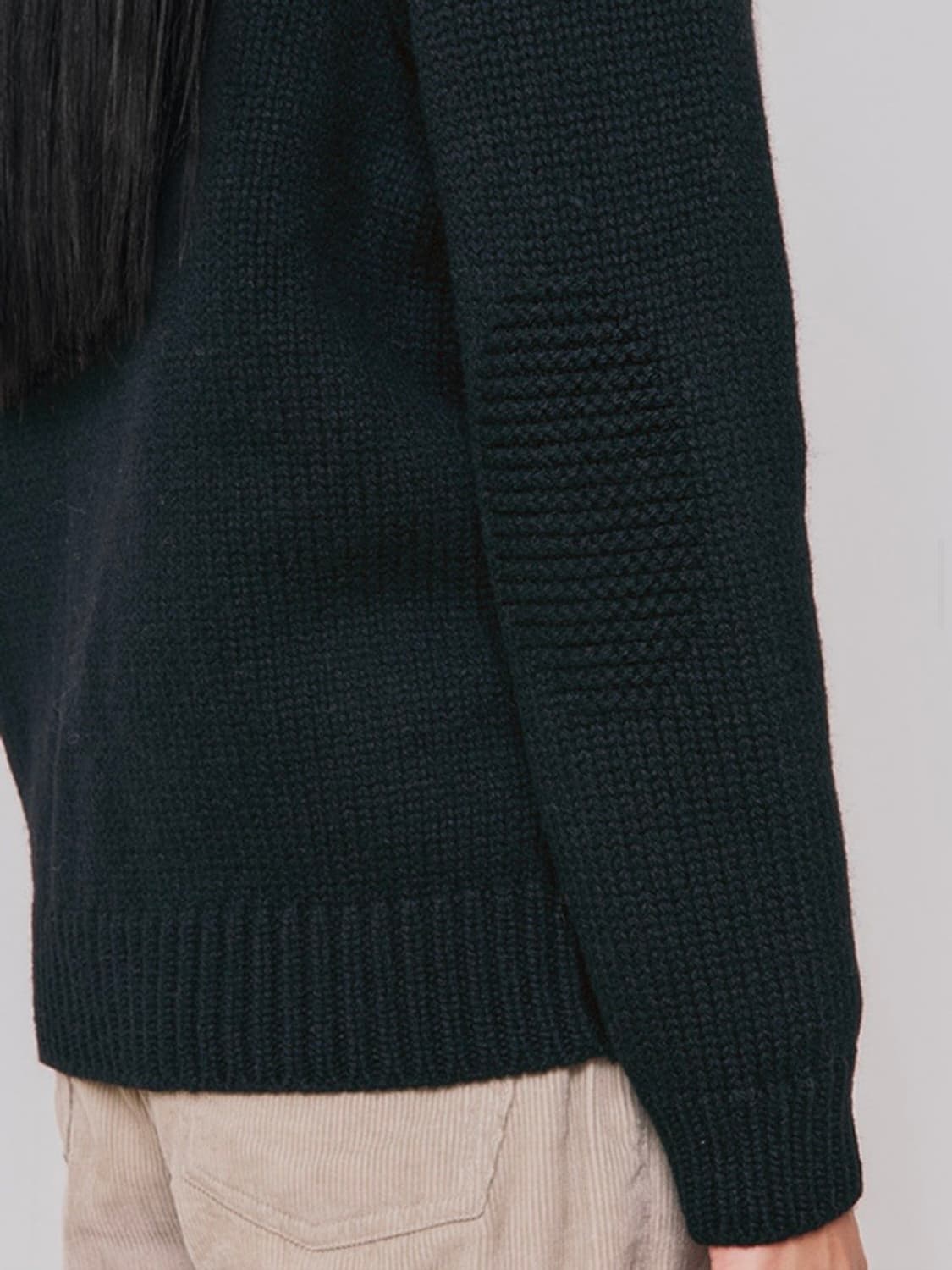 니틀리 코위찬 울 니트 가디건 블랙 상품이미지5