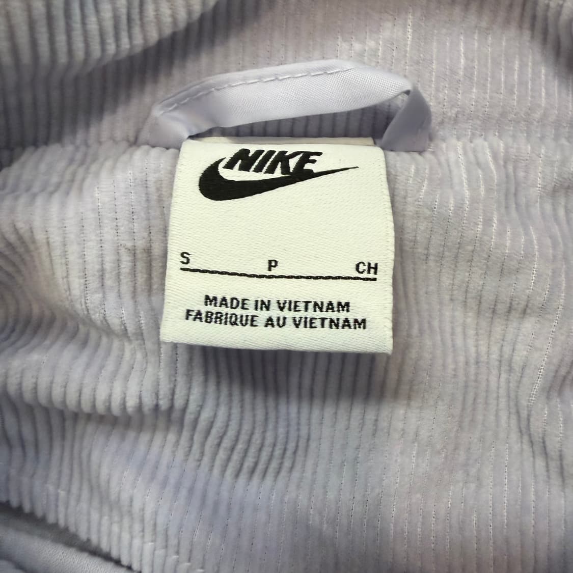 Nike 코듀로이 풀집업 연보라 자켓  상품이미지3