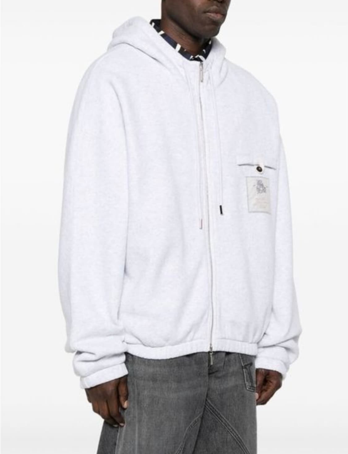 [L] 자크뮈스 백로고 자수 코튼 후드 집업 상품이미지1