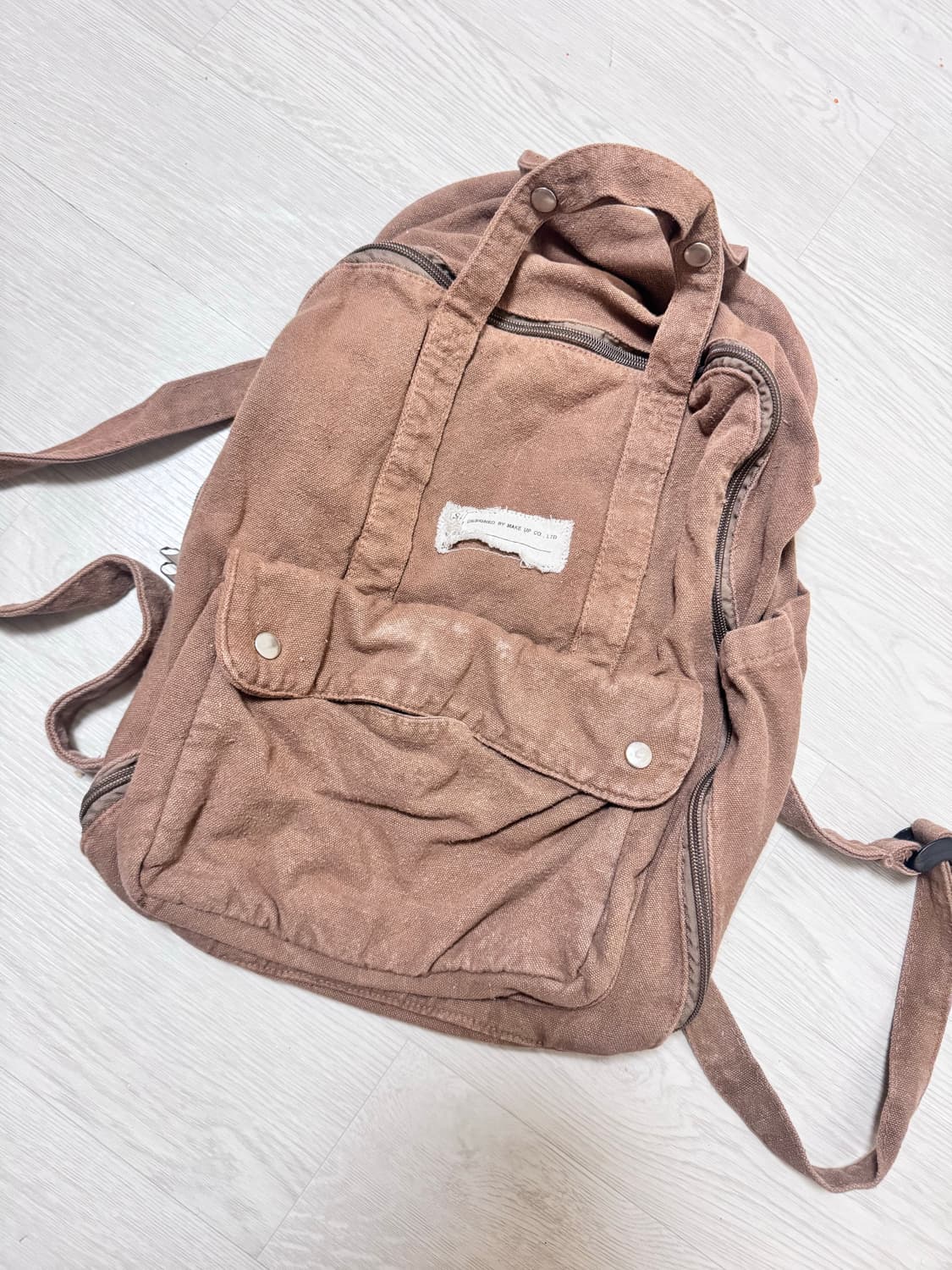 빈티지 모리걸 모리 배낭 브라운 백팩 카모메산장 상품이미지1