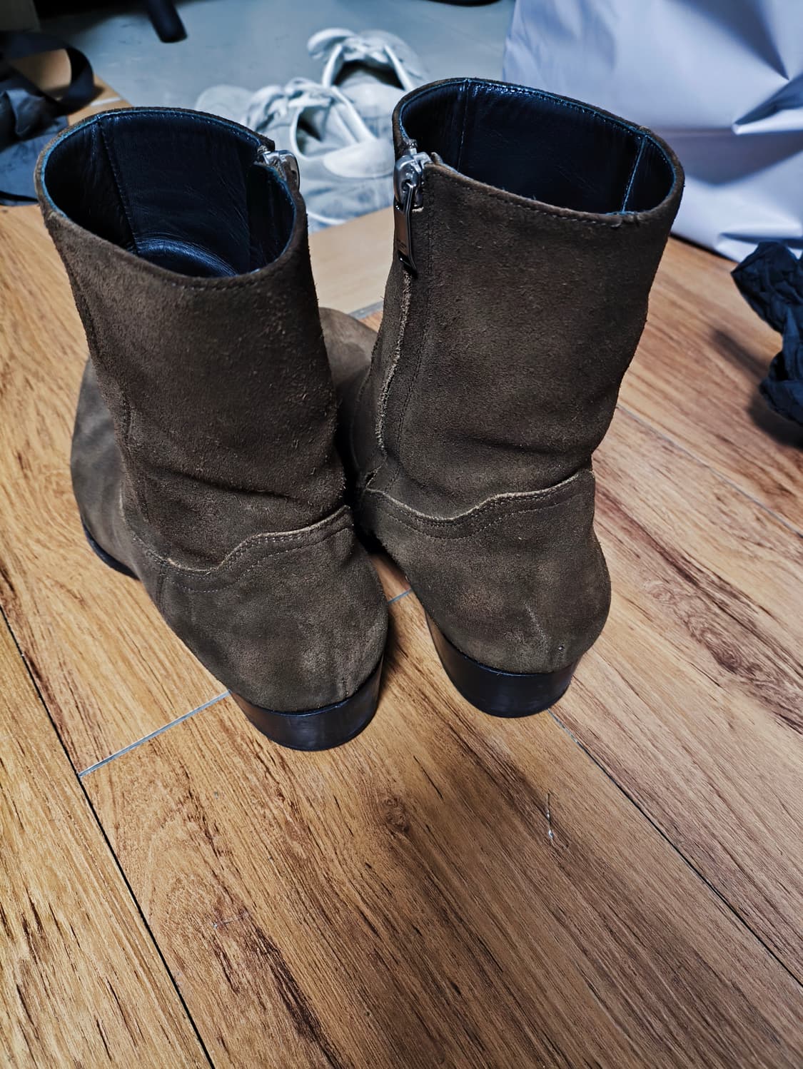 생로랑 스웨이드 부츠 다크브라운 42.5사이즈 생로랑부츠 상품이미지3