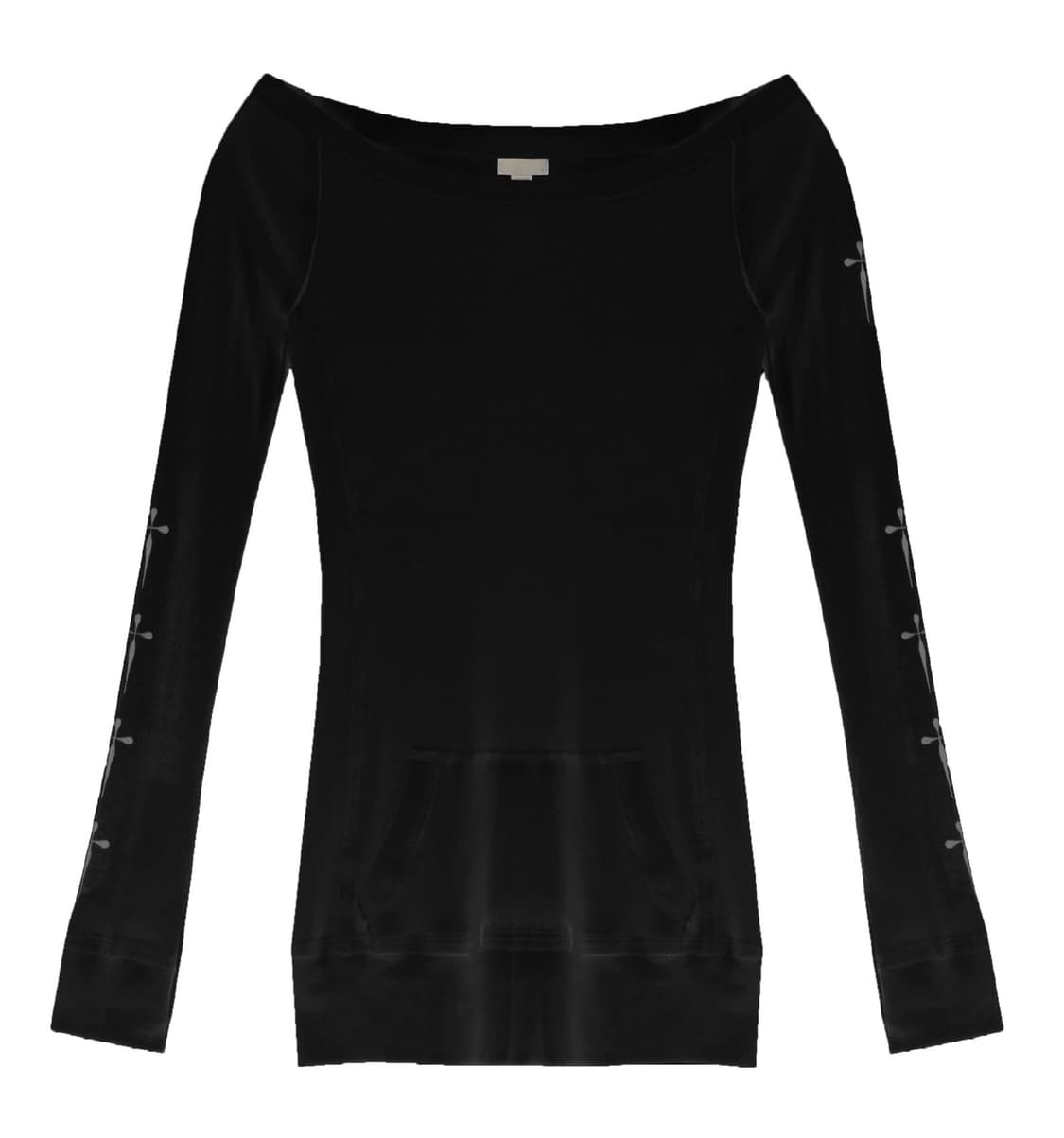 Off-shoulder Mini Dress (Black) 상품이미지5