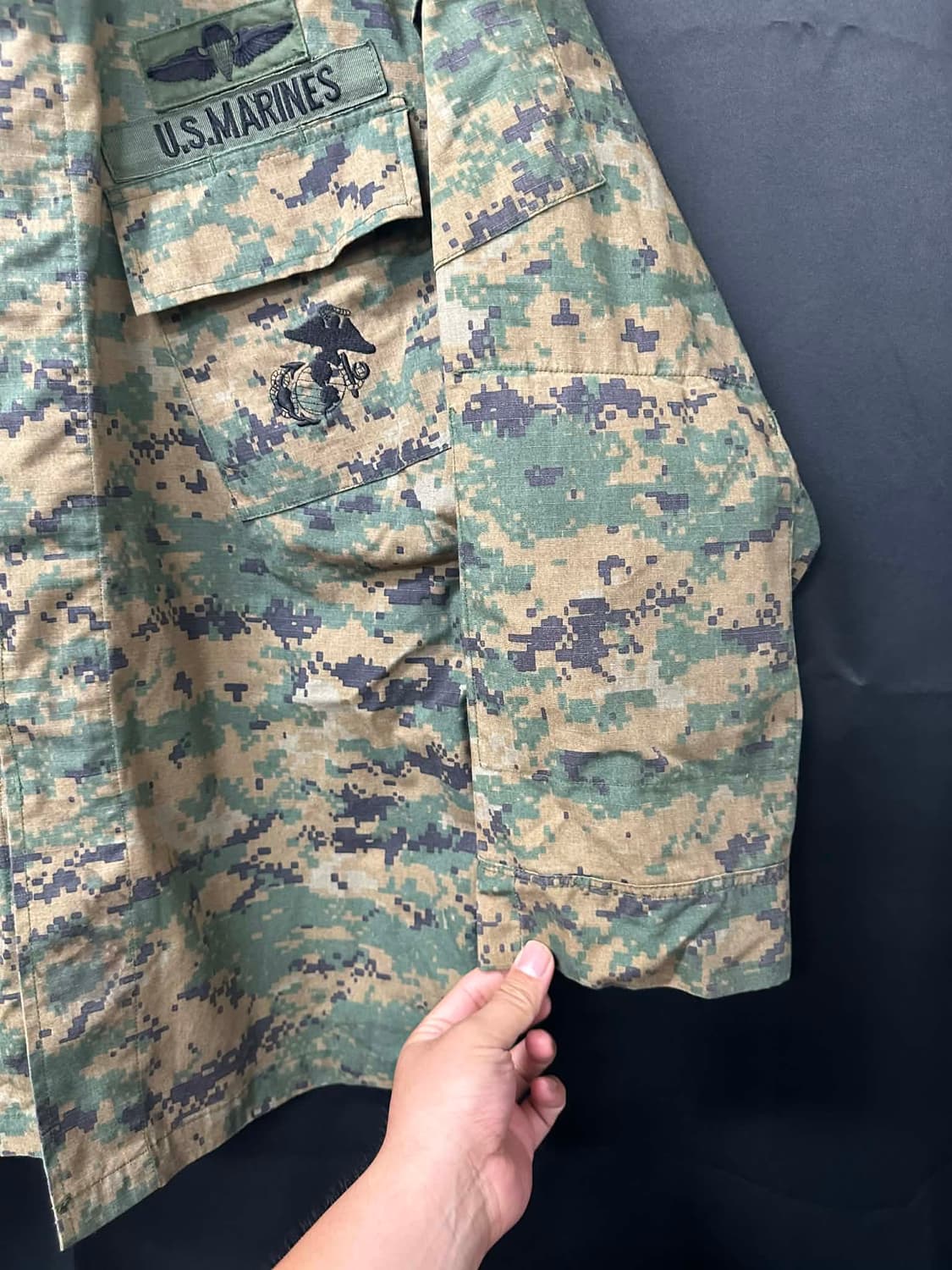 미해병대 공식 우드랜드 마팻 디지털 상의 상품이미지4