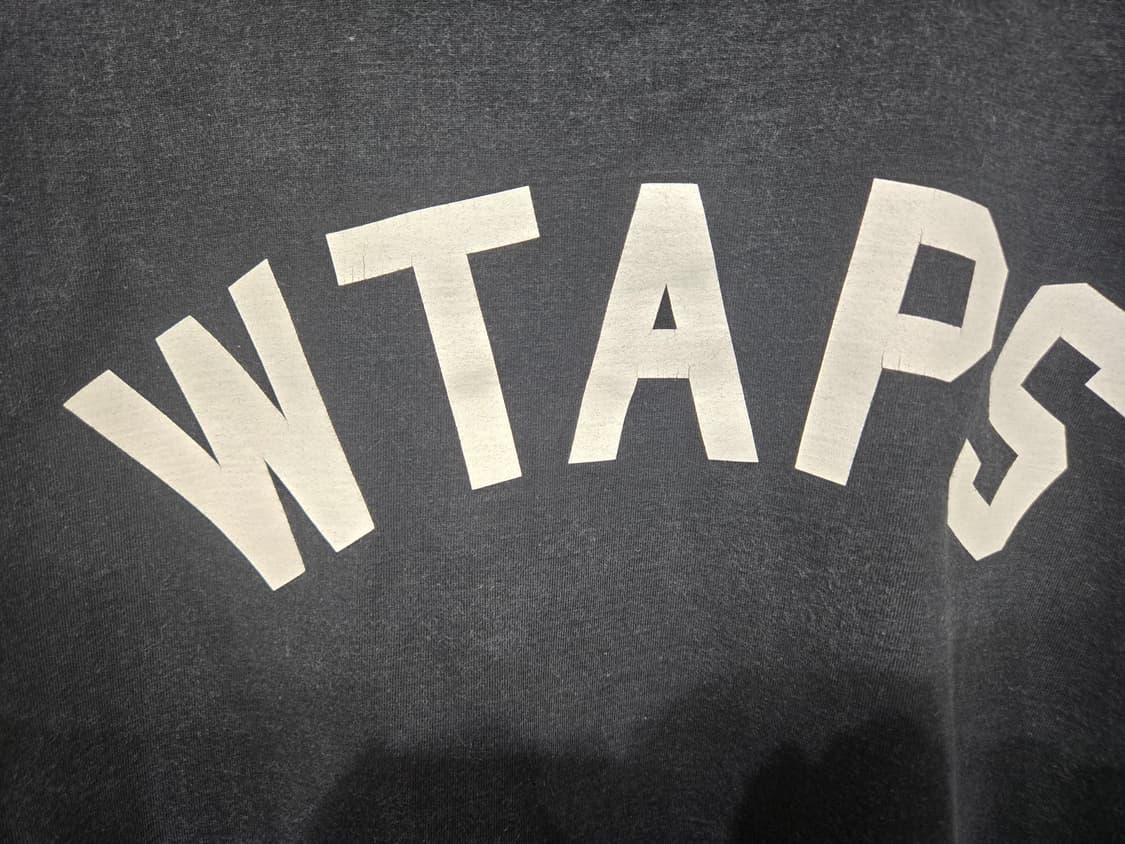 더블탭스 WTAPS 블랙 로고 반팔 티셔츠 상품이미지6