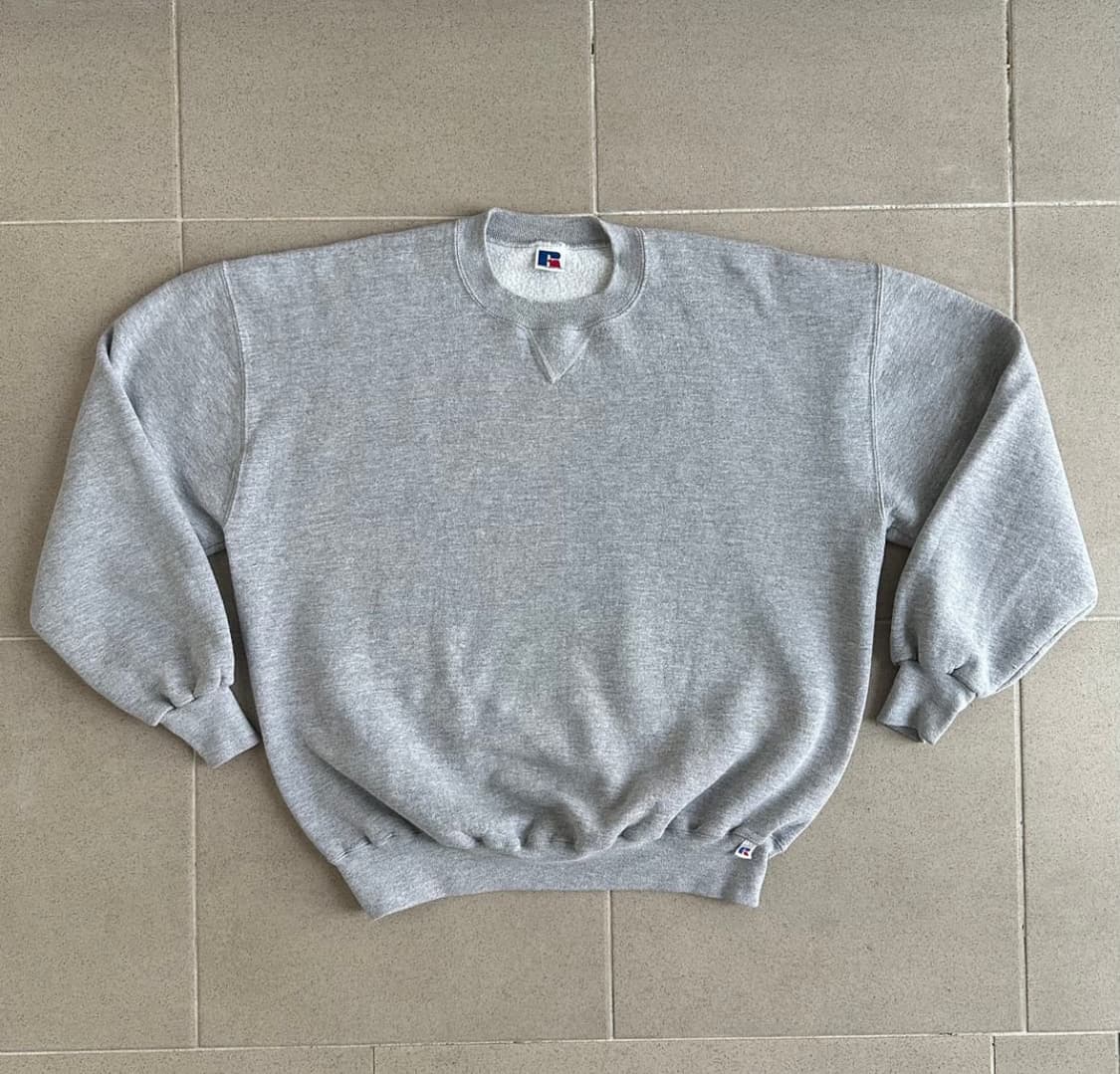 90s 빈티지 러셀 스웻셔츠 그레이 XL USA 상품이미지1