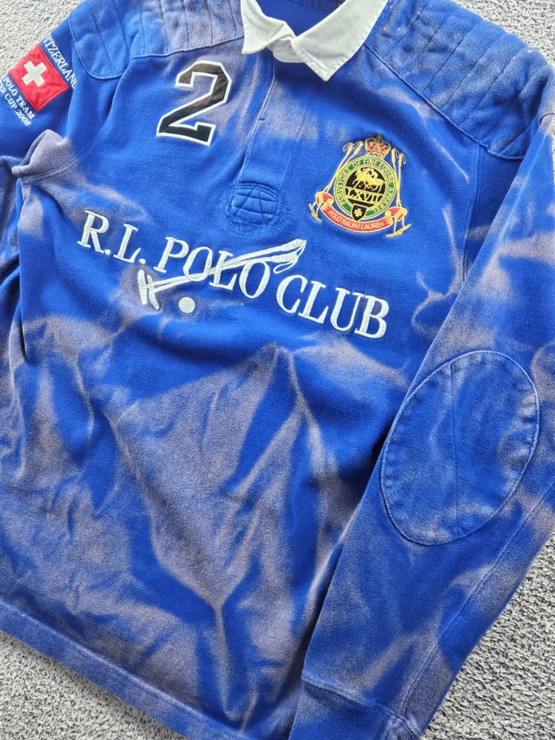 폴로랄프로렌 다잉 워시드 커스텀 럭비 티셔츠 ( L ) / 10995 상품이미지7