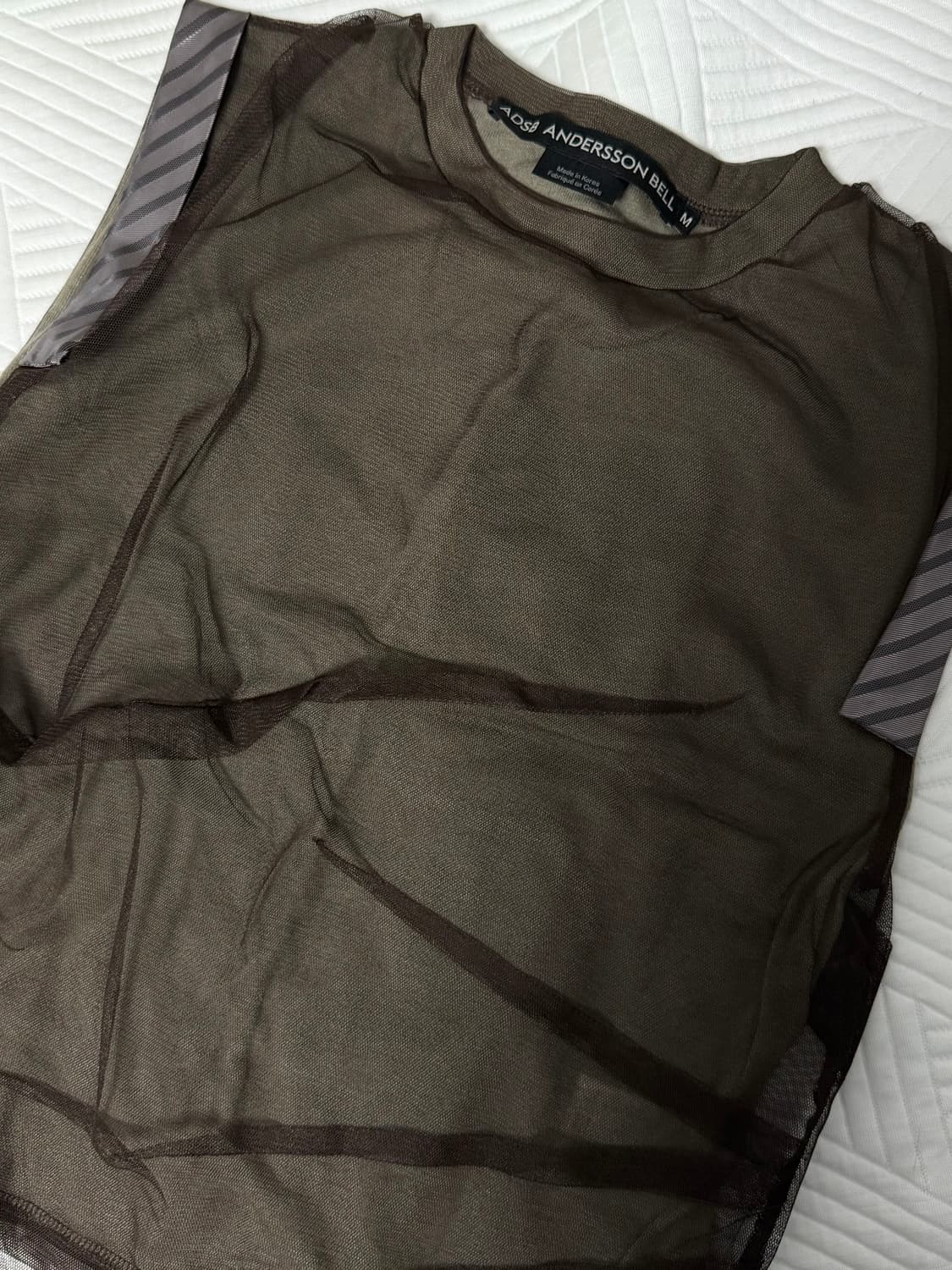 앤더슨벨 LAYERED MESH TUCK & DART TOP atb152 상품이미지3