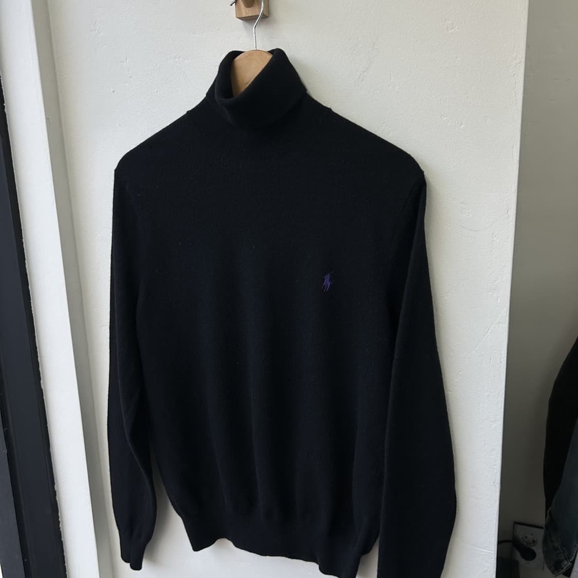 15824 - 폴로 랄프로렌 블랙 터틀넥 울 니트 (메리노 울 100%) 상품이미지2