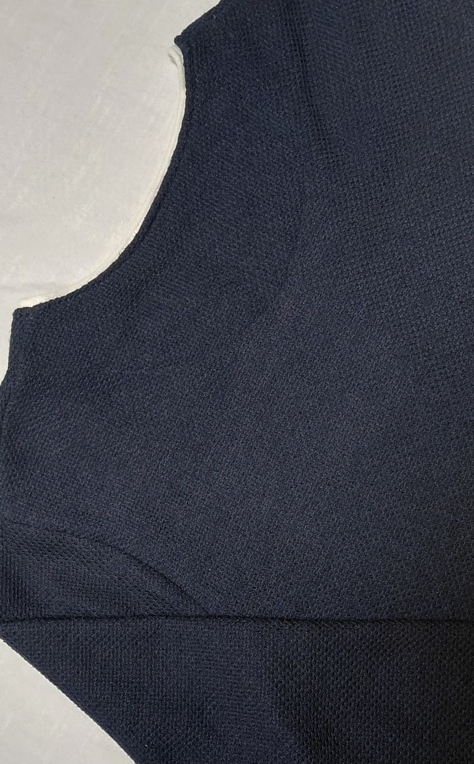 빔즈 하트(BEAMS HEART) 네이비 레이어드 니트 티셔츠 (M) 상품이미지6