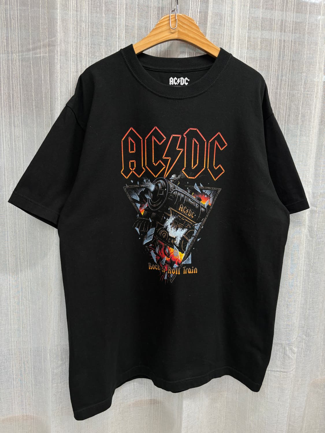 AC/CD ROCK N ROLL 빈티지 락밴드 반팔티 상품이미지2