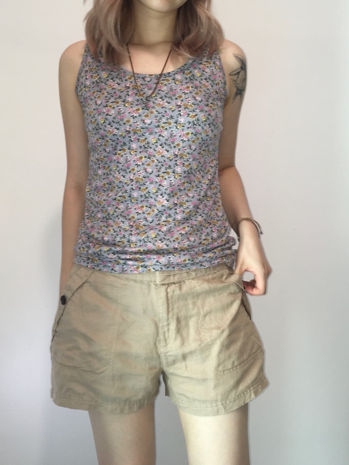 jpn vintage sora grey mori floral sleeve 상품이미지3