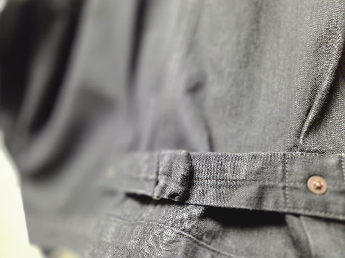 캡틴선샤인 스몰 카라 트래커 자켓 블랙 (36/100) 상품이미지4