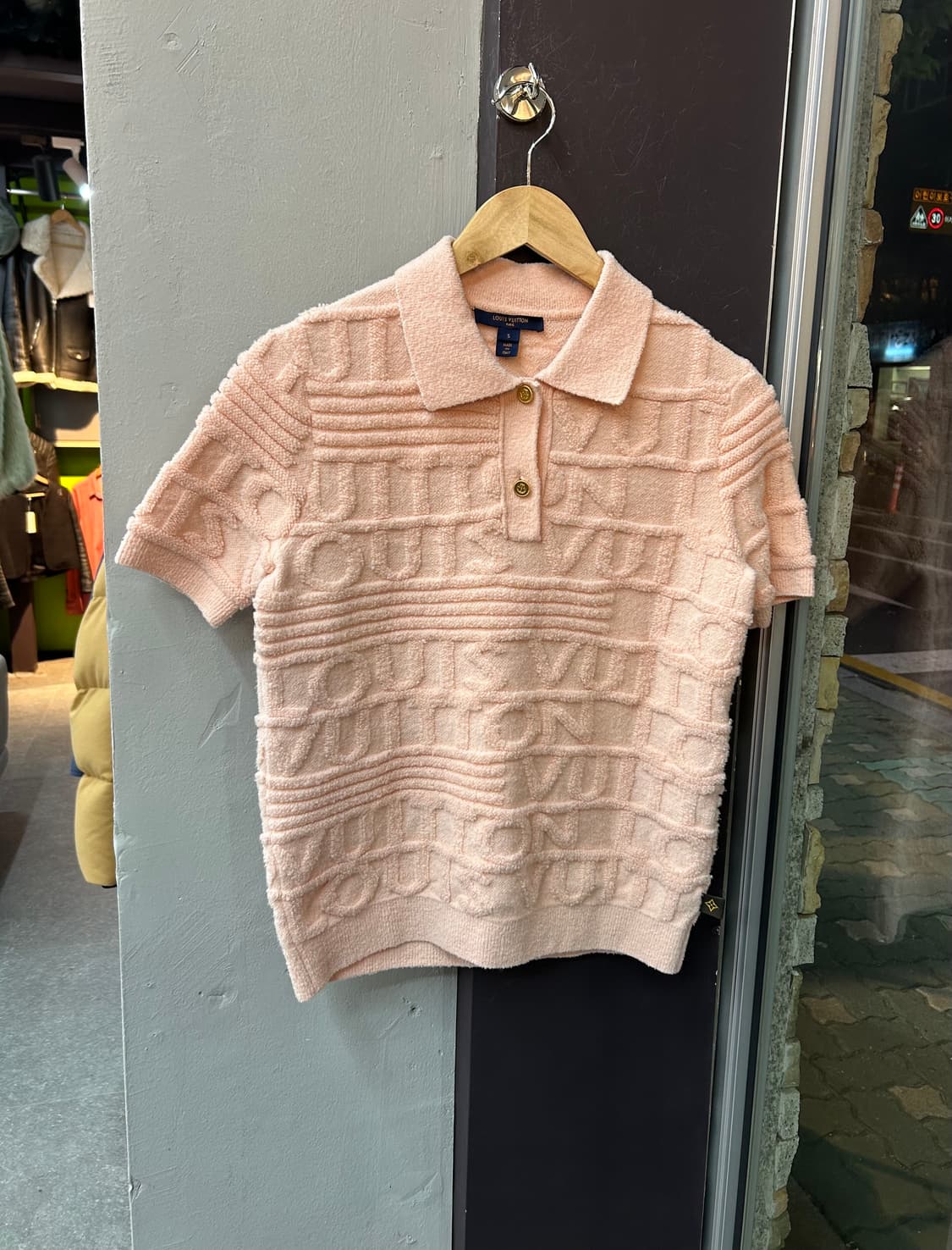 S/ 루이비통 텍스처드 테리 폴로 니트 상품이미지3