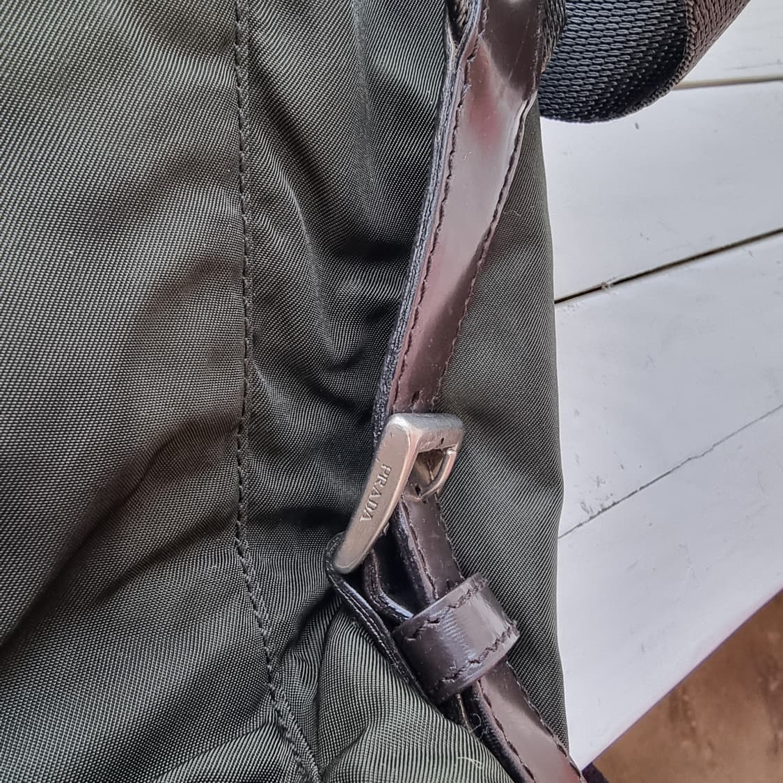 PRADA 프라다 포코노나일론 백팩 카키 상품이미지9