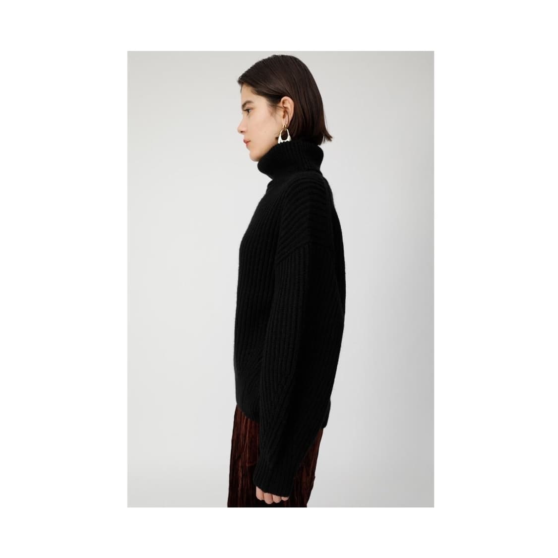 더스티 오렌지 레드 폴라 니트 상품이미지7