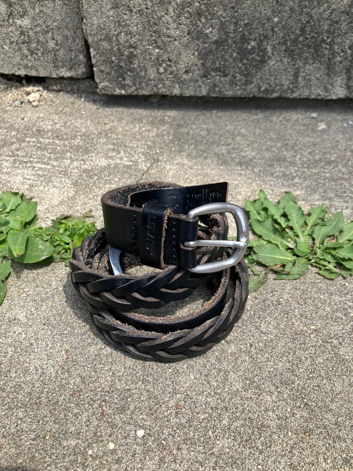 Levi’s 블랙 꼬임 레더 벨트 상품이미지3