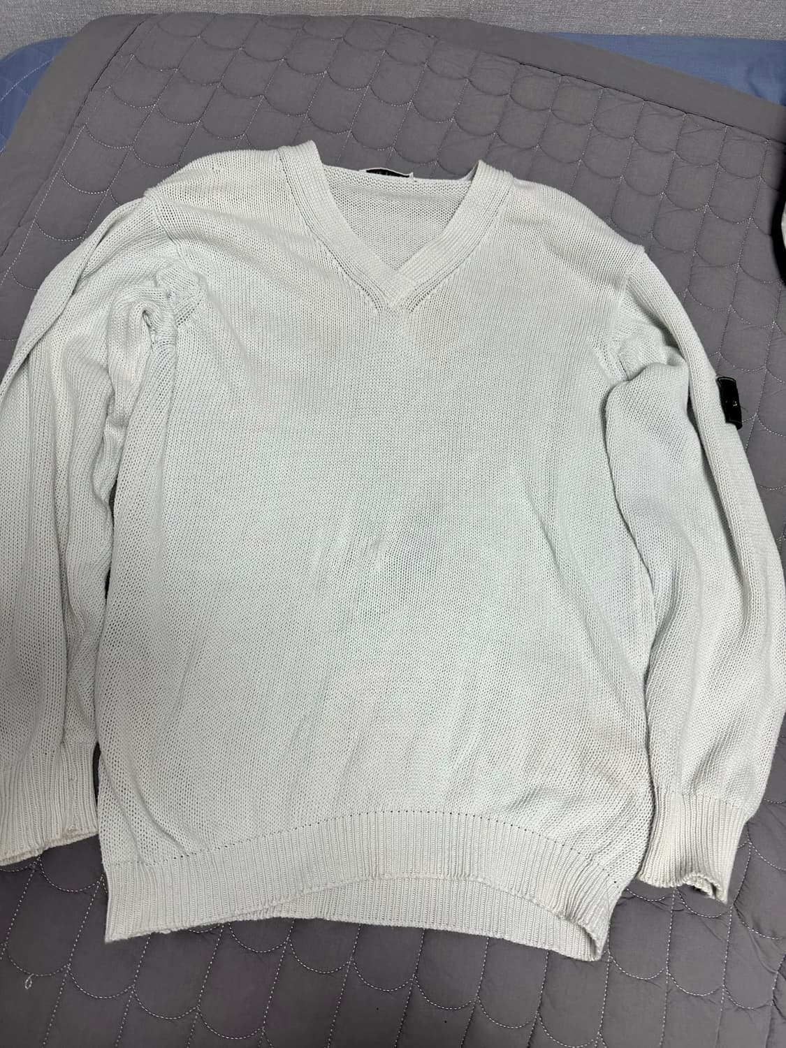 80s stone island 스톤아일랜드 브이넥니트 상품이미지1