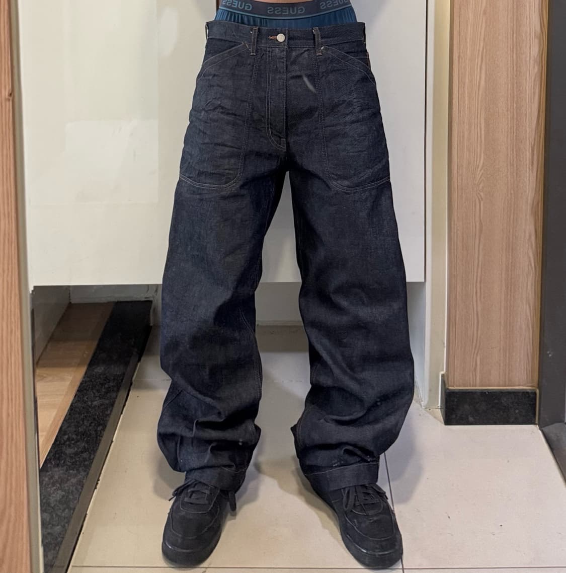 꼼데가르송 옴므 빅 포켓 신치백 데님 상품이미지1