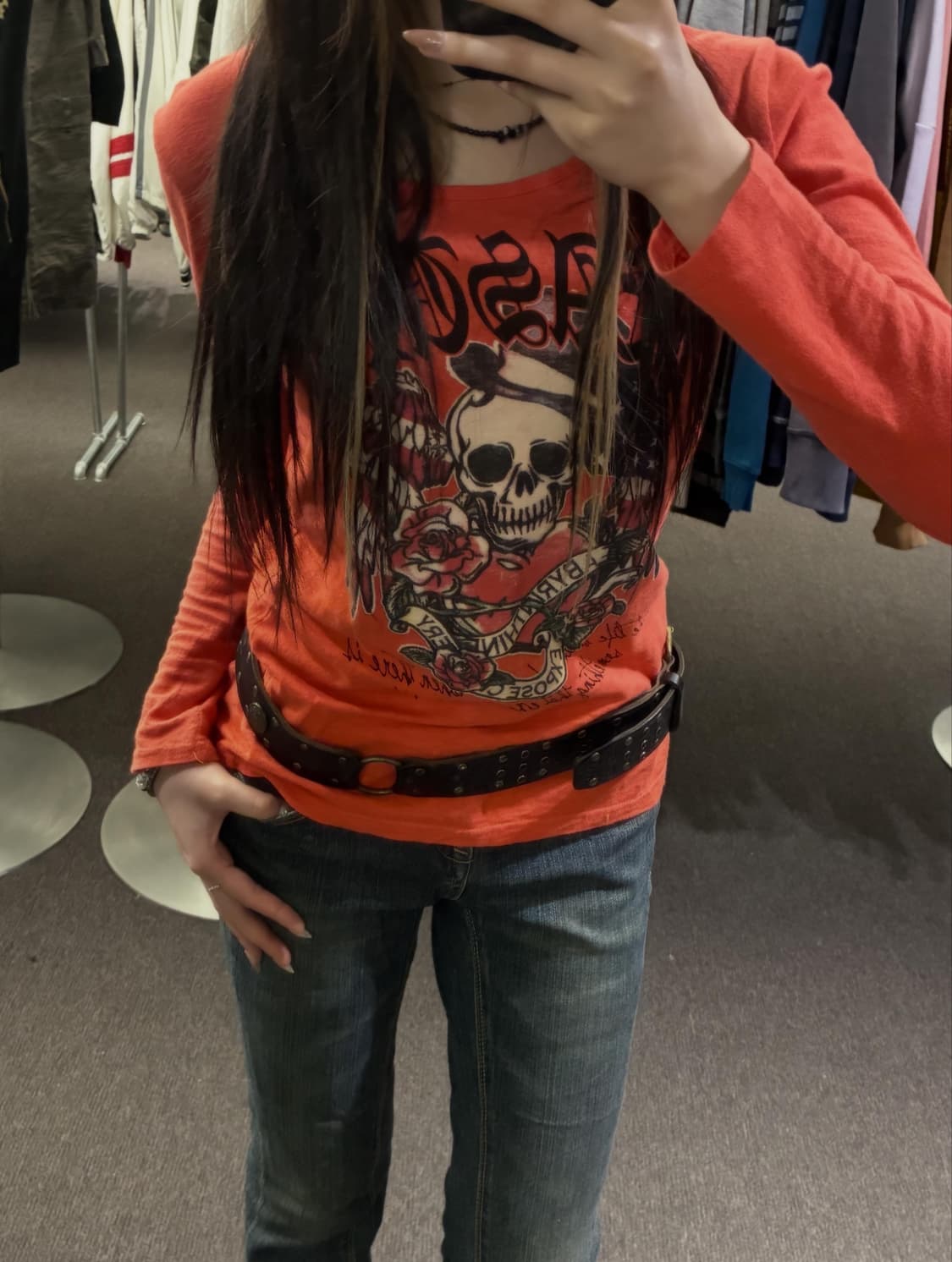 Y2K Biker Chic 🎱🧡 상품이미지4