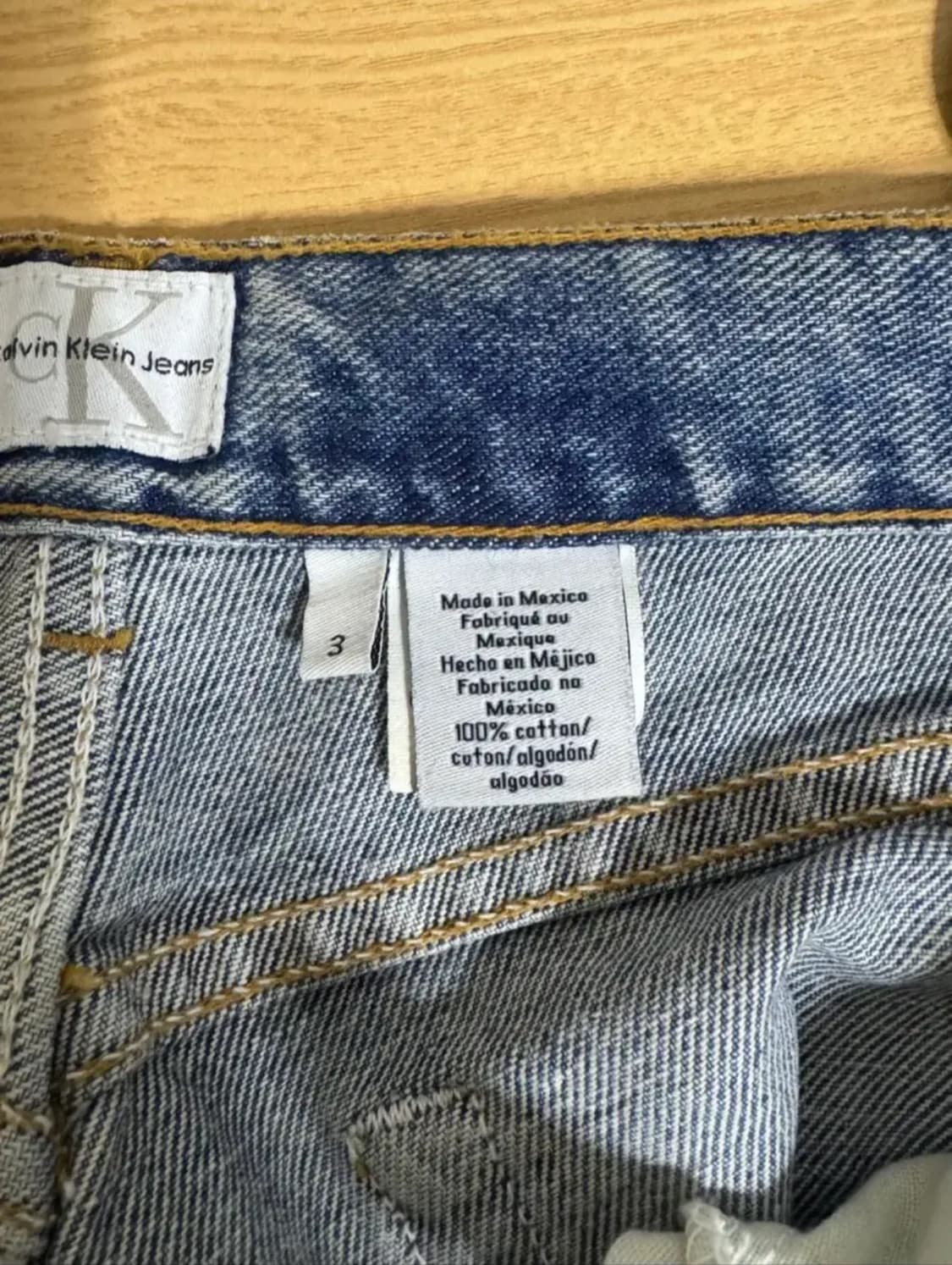 Calvin Klein Easy Low Rider Jeans 빈티지 데님 상품이미지6