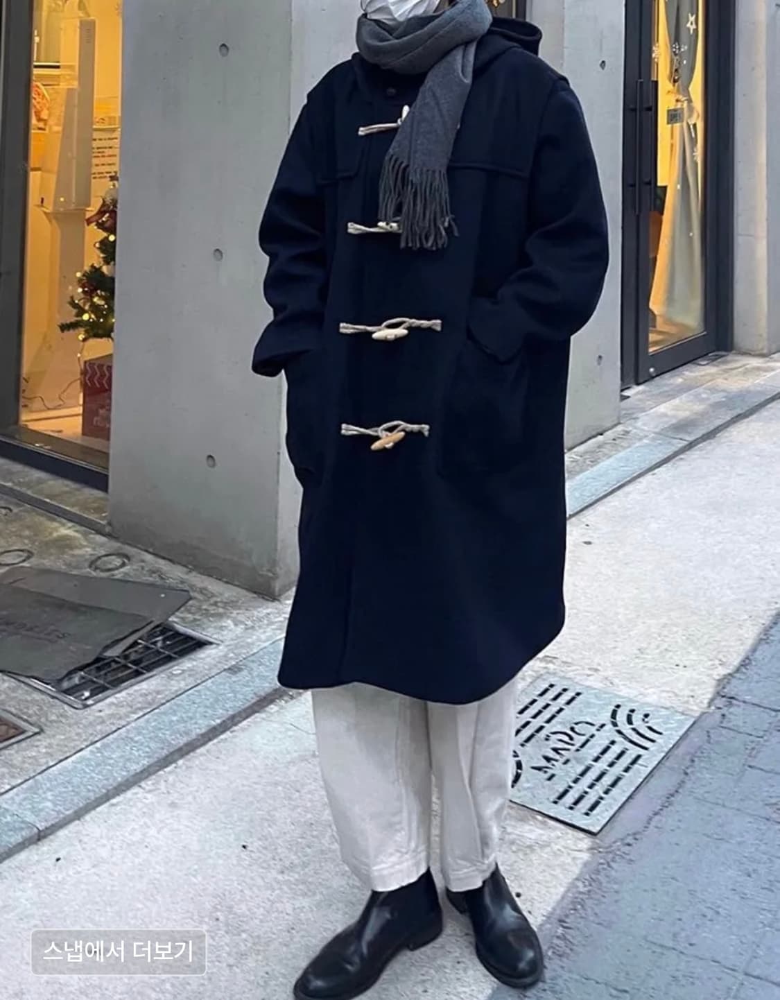 말렌 더플 코트 네이비 2사이즈 팝니다 상품이미지3