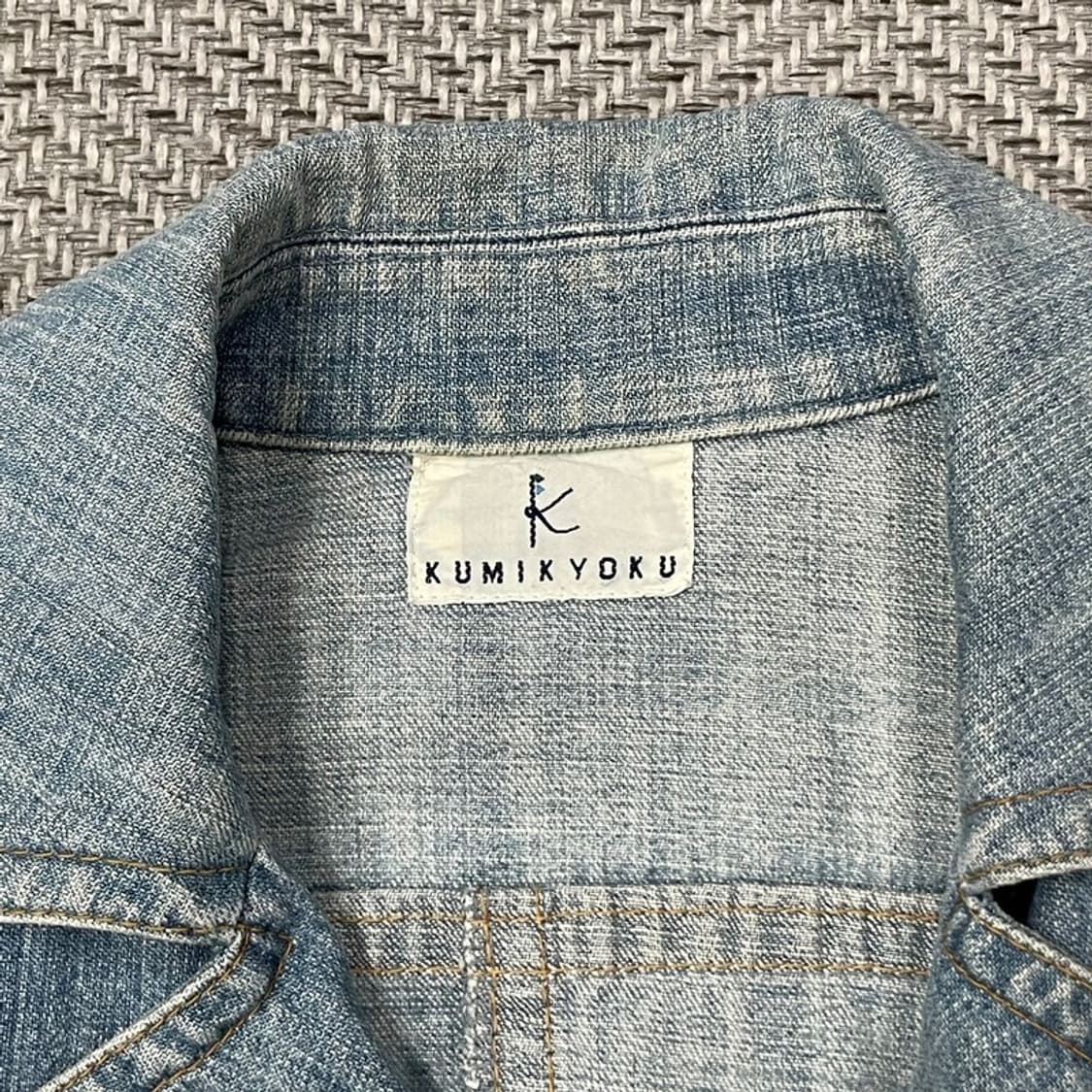 쿠미쿄쿠 더블버튼 데님코트  v0083 상품이미지7