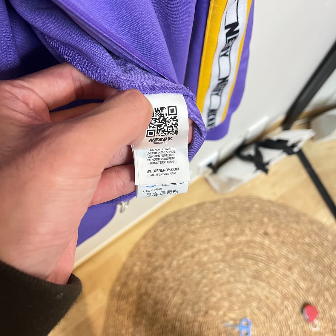 (M) 널디(NERDY) 퍼플 트랙탑 져지 재킷 상품이미지7
