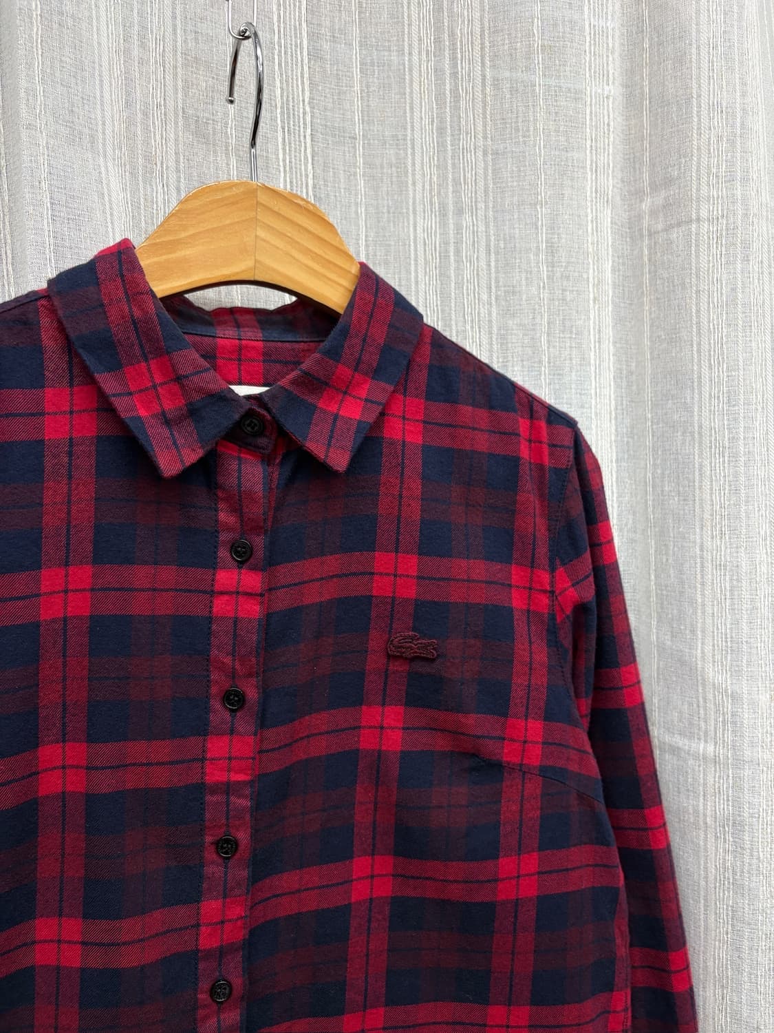 라코스테 타탄체크 셔츠  상품이미지2