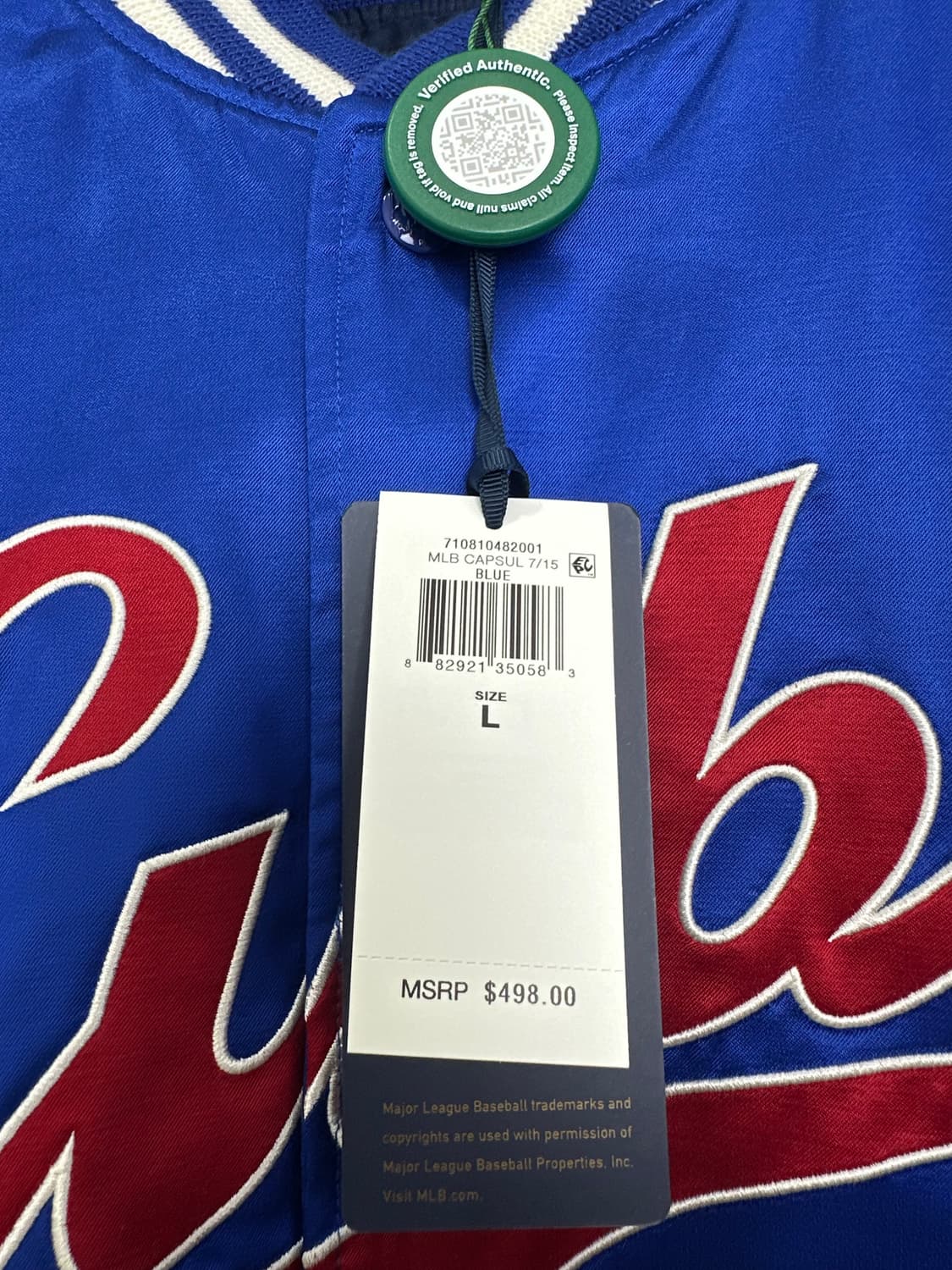 폴로랄프로렌 X MLB 컵스 스타디움 자켓 블루 L 상품이미지3